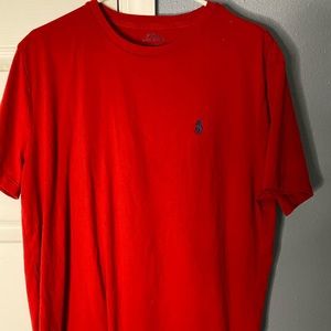 Red polo tee